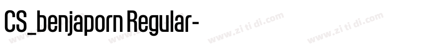 CS_benjaporn Regular字体转换